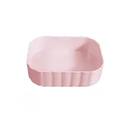 Organizador de Plástico Para Escritorio Macaron Rosa Miniso
