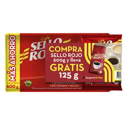 Sello Rojo Fuerte 600g Gratis 125 gramos