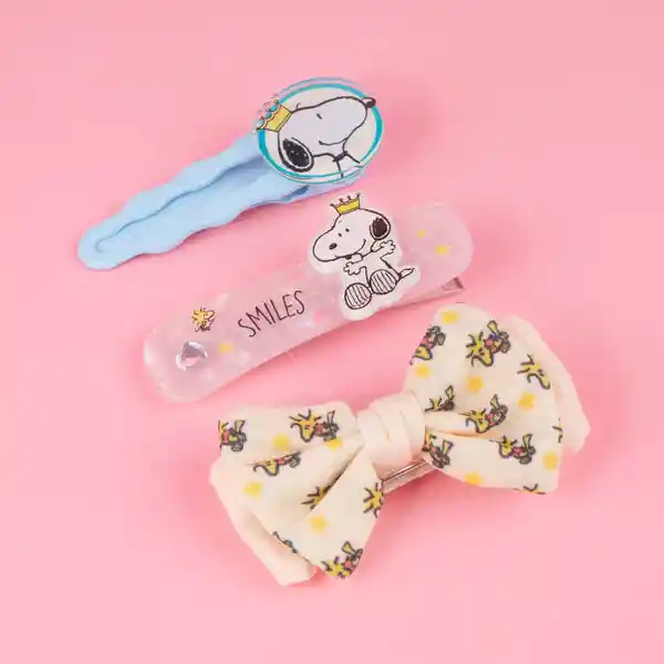 Set de Broches Para Cabello Serie Snoopy Miniso