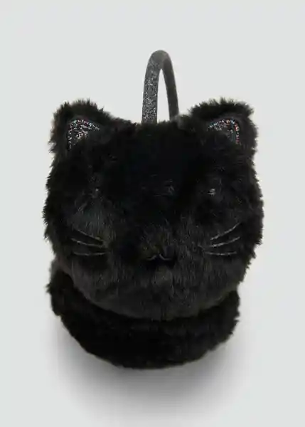 Orejera Blackcat Negro Talla 99 Niñas Mango