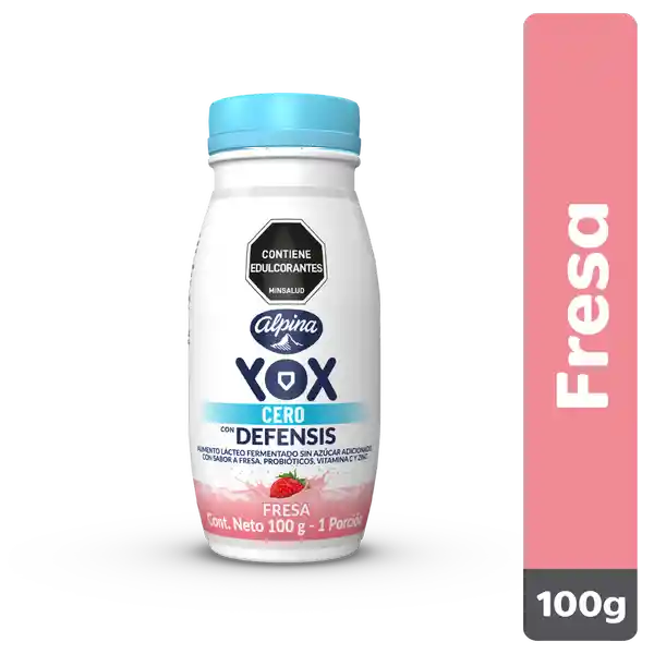 Yox Alimento Lácteo con Defensis sin Azúcar Fresa
