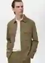 Chaqueta Alicudi Khaki Talla S Hombre Mango