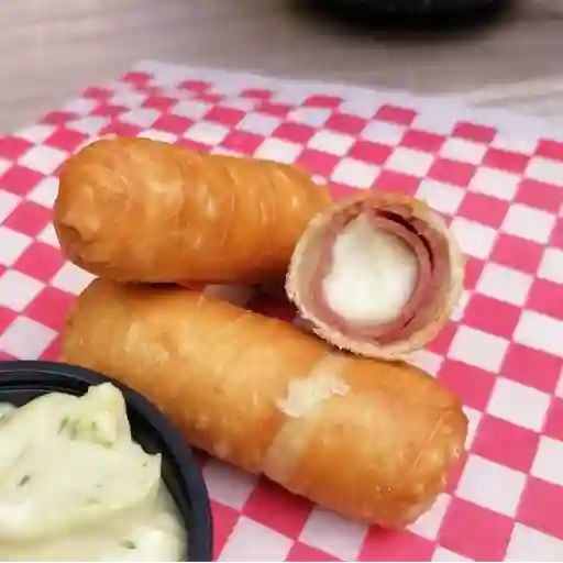 Mini palitos de queso y tocineta x5