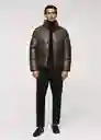 Abrigo Anorak Boulder Khaki Talla XXL Hombre Mango