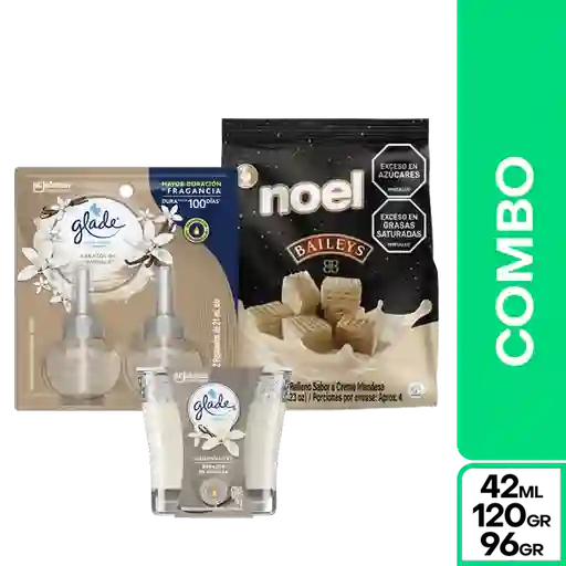 Combo Mamá Galleta Noel Baileys + Glade Abrazos de Vainilla