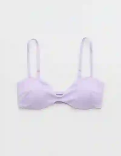Top de Bikini Aerie Morado Talla: MEDIUM 5722580 American Eagle