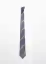 Corbata Stripes 7 Índigo Talla 99 Hombre Mango