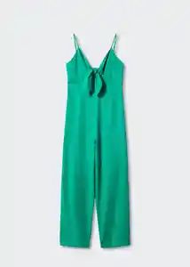 Enterizo Mono Simona Verde Talla 24 Mujer Mango