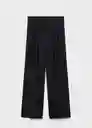 Pantalón Gabi Negro Talla 38 Mujer Mango