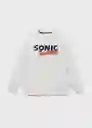 Buzo Sudadera Sonicthe Gris Medio Vigore Talla 06 Niño Mango