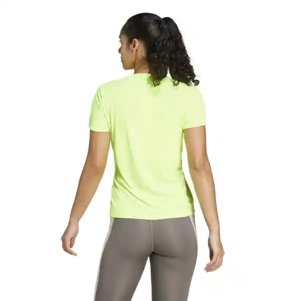 Adidas Camiseta Adizero e Tee Verde Para Mujer Talla S