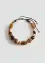 Collar Travis Marrón Talla 99 Mujer Mango