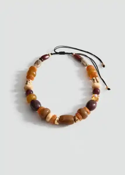 Collar Travis Marrón Talla 99 Mujer Mango