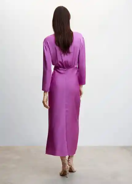 Vestido Fresno Morado Talla 27 Mujer Mango