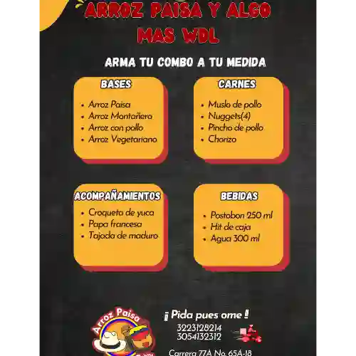 Arma Tu Combo a Tu Medida