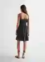 Vestido Pescador Negro Talla 22 Mango Teen Girl Mango