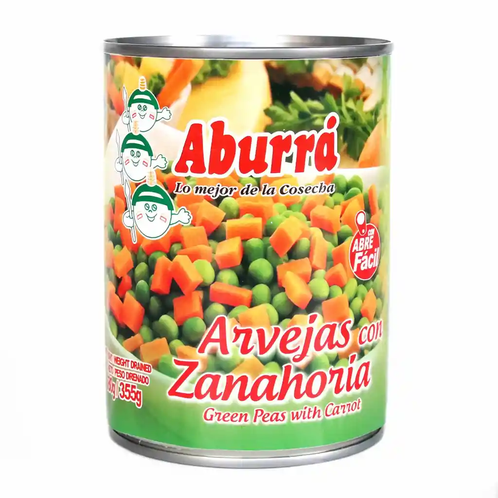 Aburra Arvejas con Zanahoria