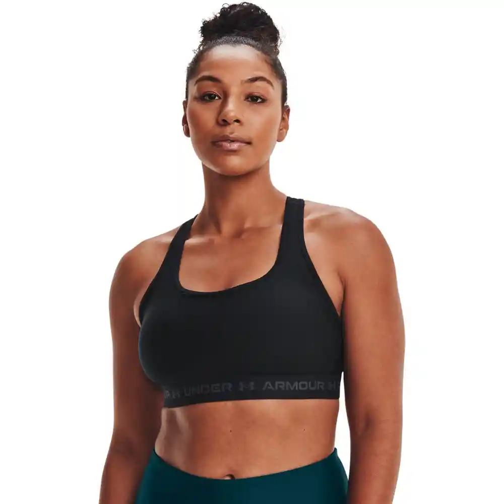 Ua Crossback Mid Bra Talla Xs Camisetas Negro Para Mujer Marca Under Armour Ref: 1361034-001