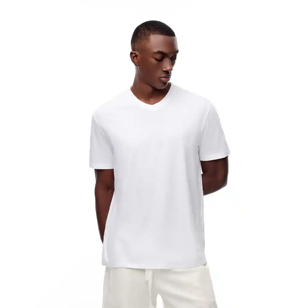 Camiseta Manga Corta Cuello Redondo en Algodón Masculino Ufete Gef