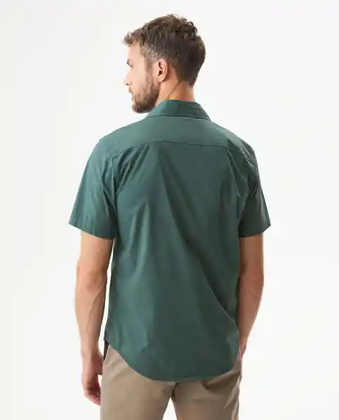 Camisa Carbón Pocket Verde Topiario Ultraoscuro L Chevignon