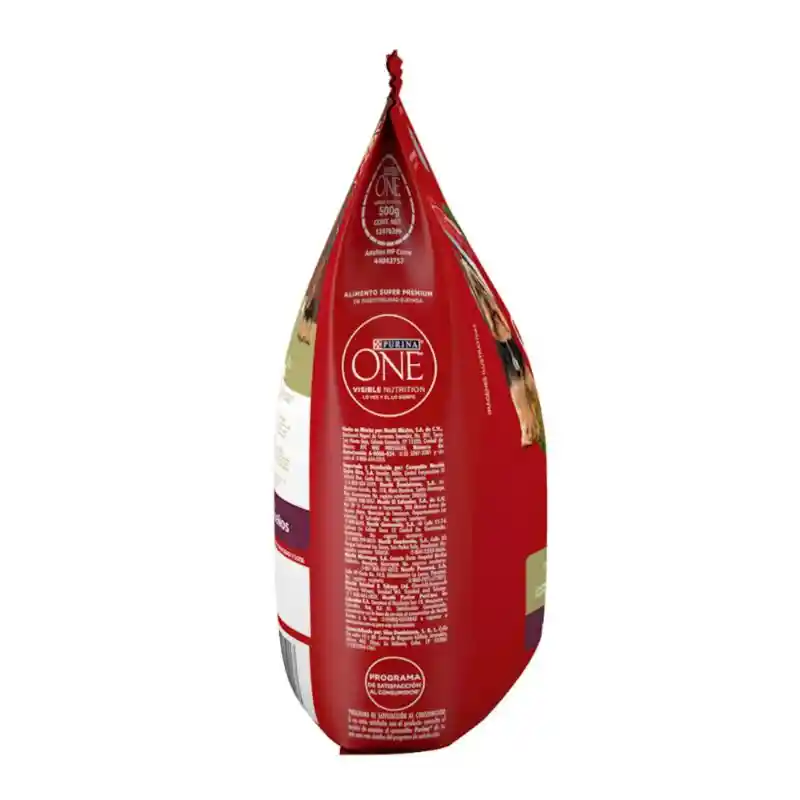 Comida para perro Purina One adultos minis y pequeños Pollo y Carne X 500gr