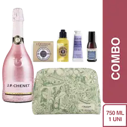 Combo Jp Chenet Vino Espumoso Ice Rose + Infaltables Loccitane