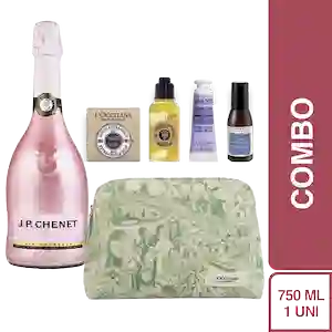 Combo Jp Chenet Vino Espumoso Ice Rose + Infaltables Loccitane