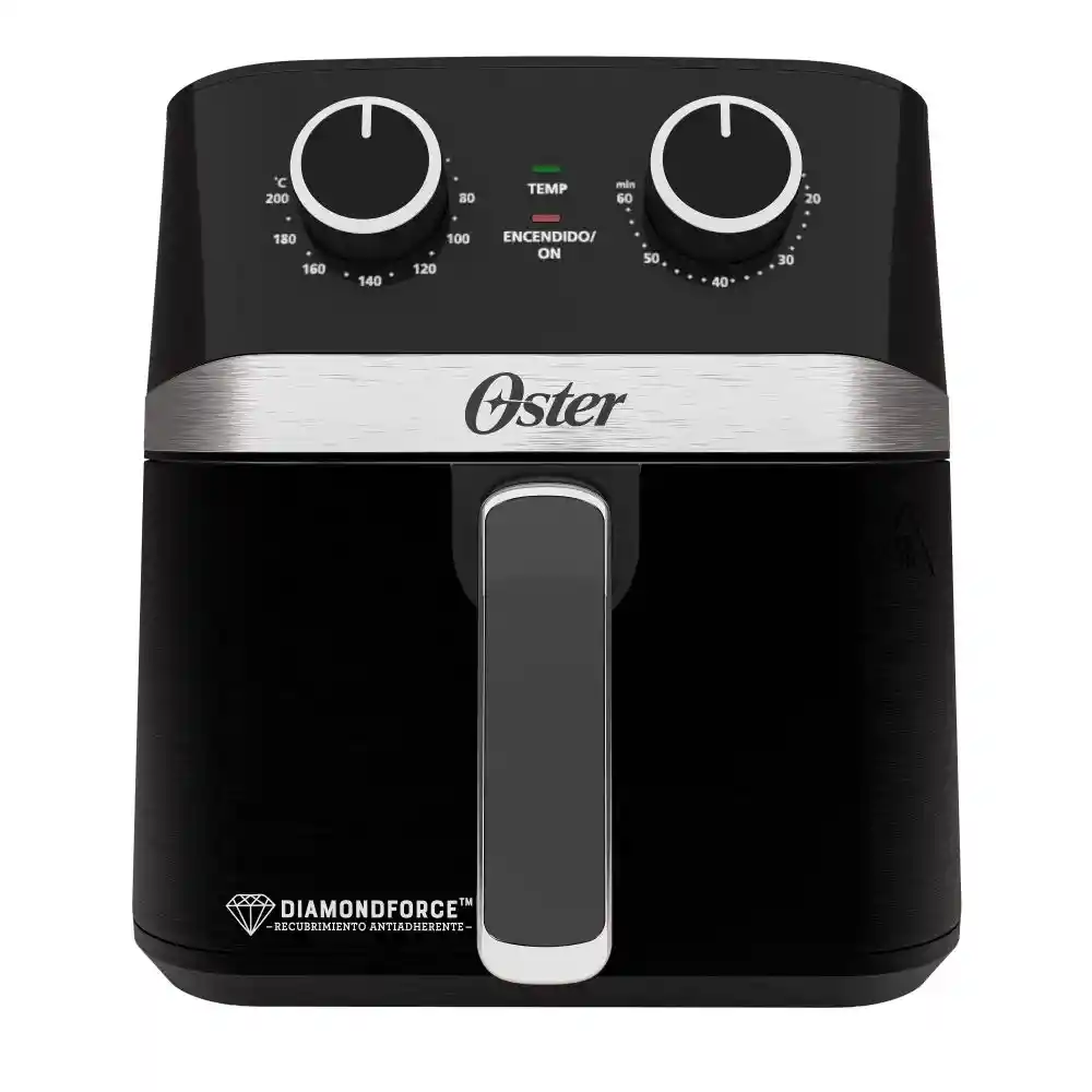 Freidora 4l Manual Oster Mecánica Negro Con Plateado 2204926