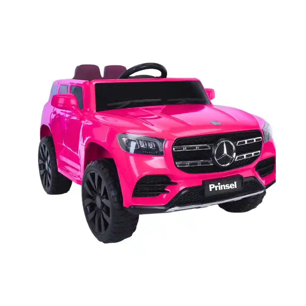 Carro Montable Eléctrico Para Niños Mercedes Glv Rosado 12v Prinsel