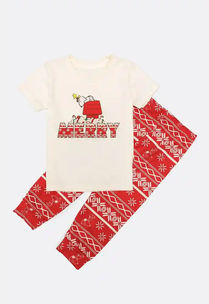 Pijama Dos Piezas 9/12meses-blanco