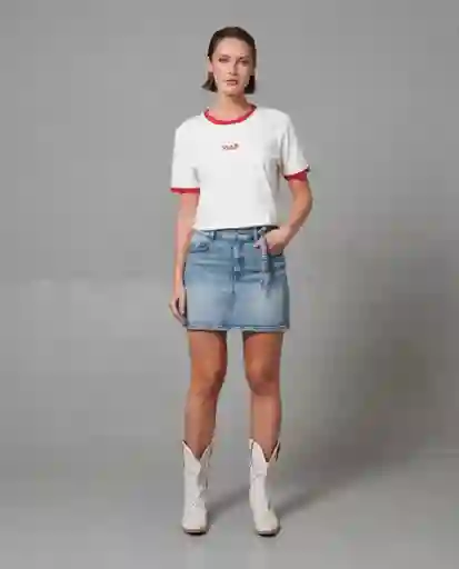 Falda Mujer Azul Talla 12 249G000_AZU174021 Rifle