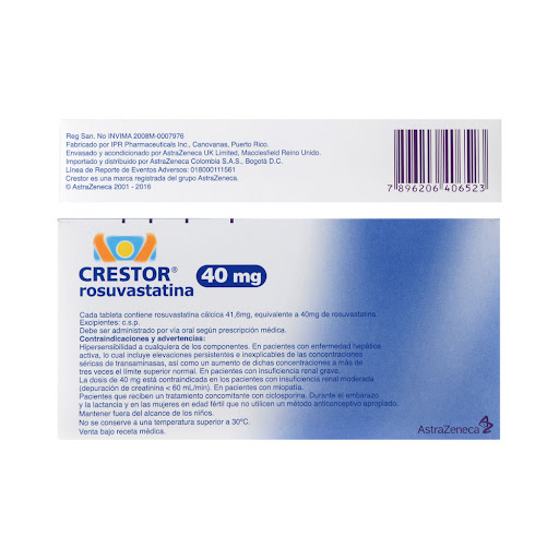 Crestor rosuvastatina 40 mg