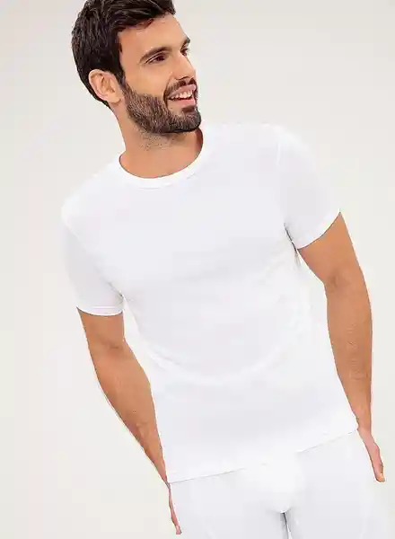 Gef Camiseta Interior Hércules Algodón Blanco Talla S