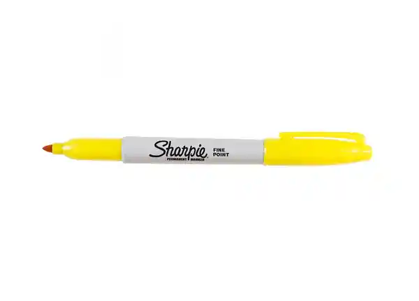 Sharpie Marcador Permanente Punta Fina Amarillo