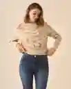 Suéter Tejido Beige Chai Medio Talla L 662G206 Esprit