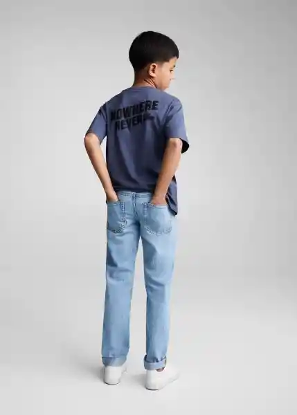 Camiseta Urban Azul Talla 12 Niños Mango