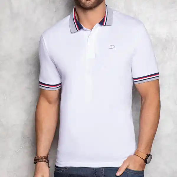 Croydon Polo Marius Para Hombre Color Blanco Talla M