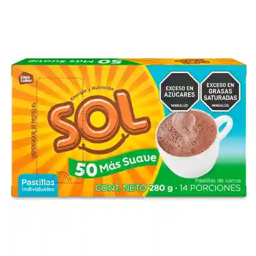 Chocolate Sol Pastillas Individuales Más Suaves (280 Gr)