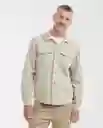 Camisa Utility Long Café Khaki Claro Talla M Chevignon