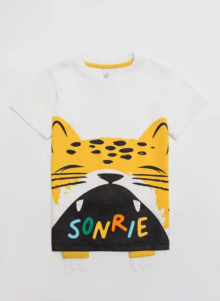 Camiseta Exterior T-shirt 4t-blanco