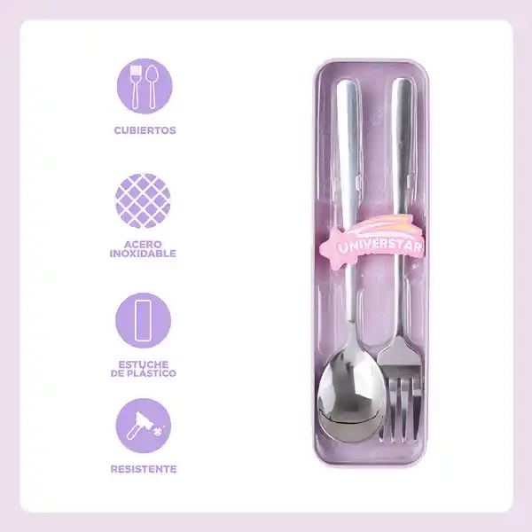 Juego de Cubierto Baby Serie Bt21 Miniso