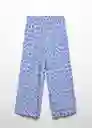 Pantalón Life Azul Talla 24 Mujer Mango