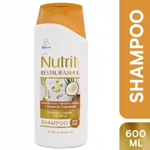 Nutrit Shampoo Restaura Max sin Sal Ultra 