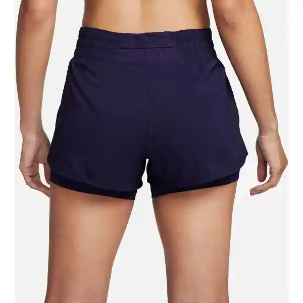 Nike Short One Dri-Fit mr 3In 2N1 Para Mujer Morado Talla XS