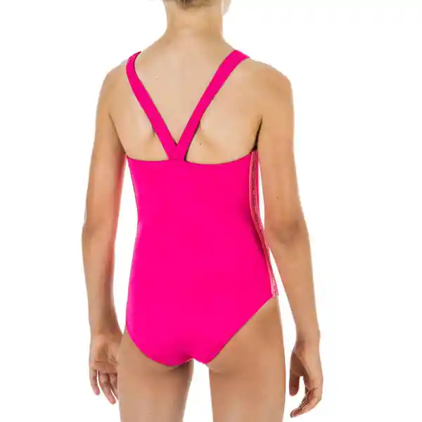 Nabaiji Vestido de Baño Natación Niña Rosado Talla 8A