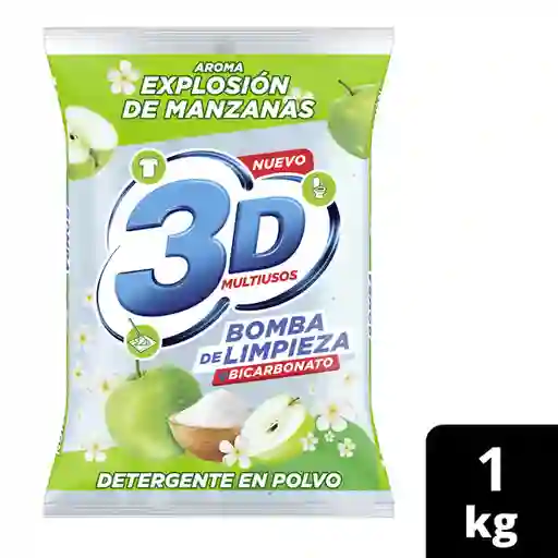 3D Detergente Multiuso Manzana 1 Kg