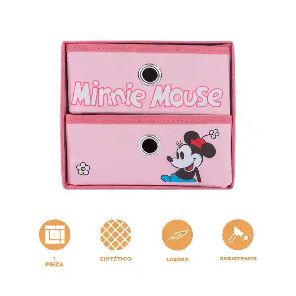 Organizador de Tela Colección Mickey Mouse Minnie Rosa Miniso