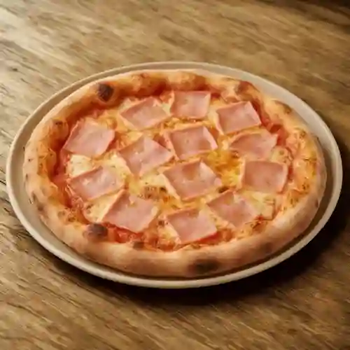Pizza jamón y queso