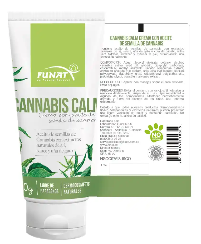 Funat Crema de Cannabis Calm