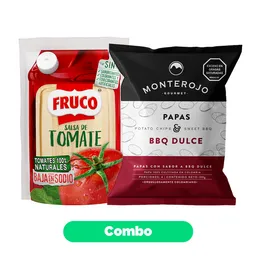 Combo Papas Monterojo Bbq + Salsa de Tomate Fruco 400 g